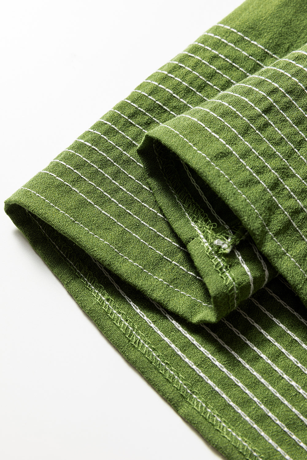 Contrast Stitched V Neck Tiered Mini Dress (2 colors)