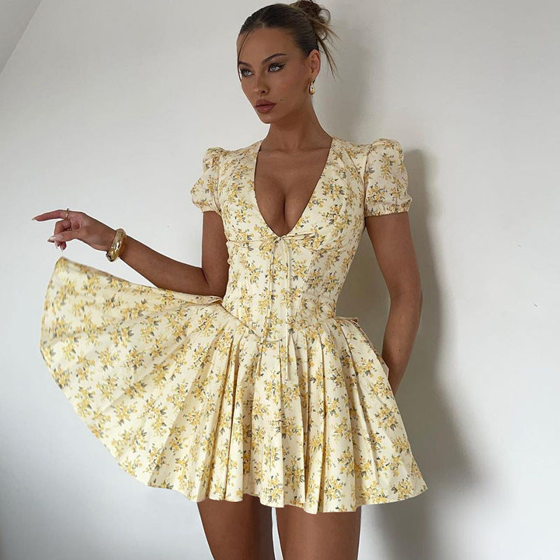 Sunkissed A-line mini dress