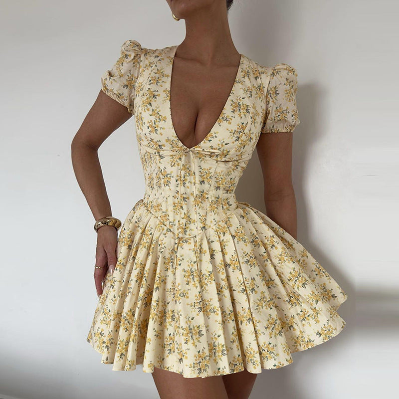 Sunkissed A-line mini dress