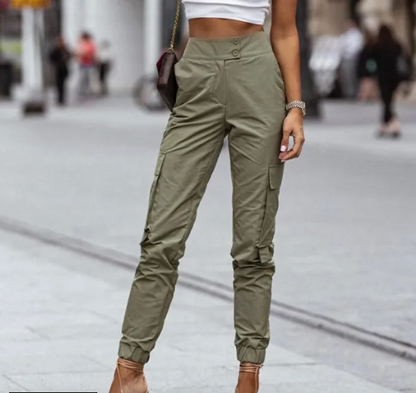 Army Green slim fit cargo pant