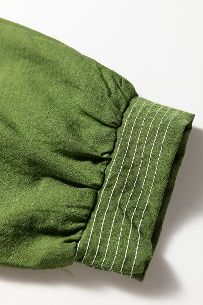 Contrast Stitched V Neck Tiered Mini Dress (2 colors)